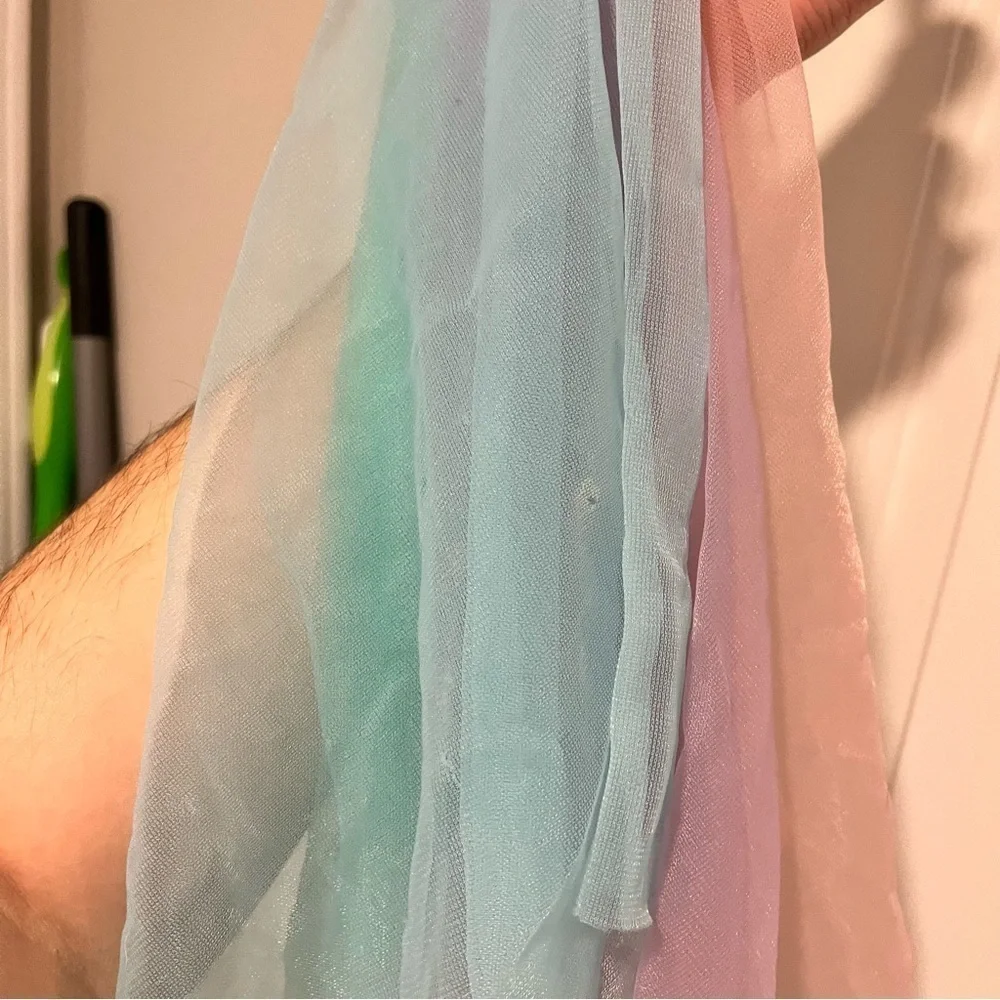 Disney Parks Minnie Ears Sequin Tulle Pastel Pink W - Picture 3 of 5